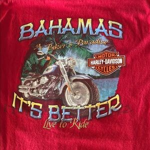 Harley-Davidson Red Graphic T-Shirt